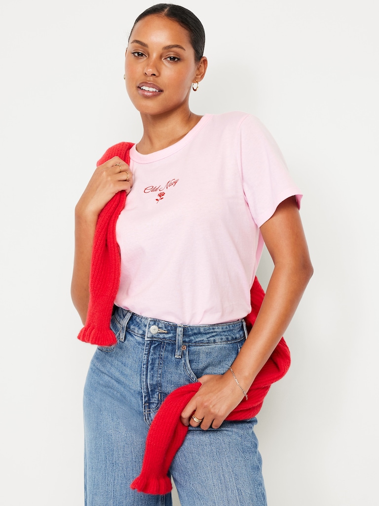 Crew-Neck Logo-Graphic T-Shirt