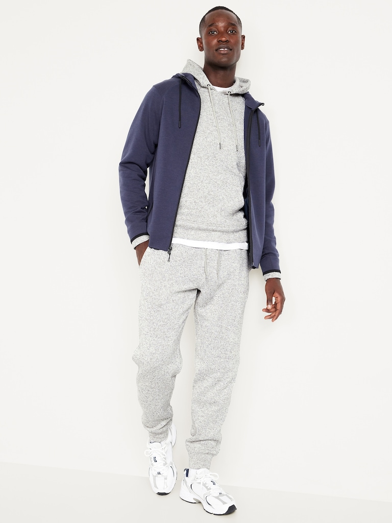 Fleece-Knit Pullover Hoodie