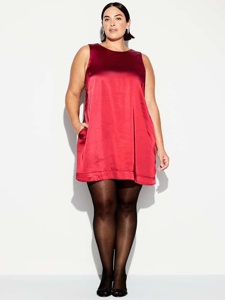 The Occasion by Old Navy Satin Mini Shift Dress