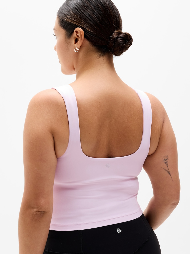 Transcend Square Neck Crop Sports Bra D-DD