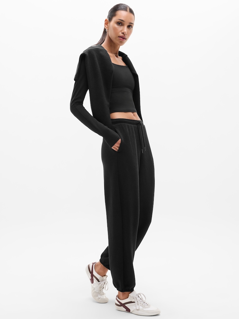 Tranquil Mid Rise Waffle Jogger
