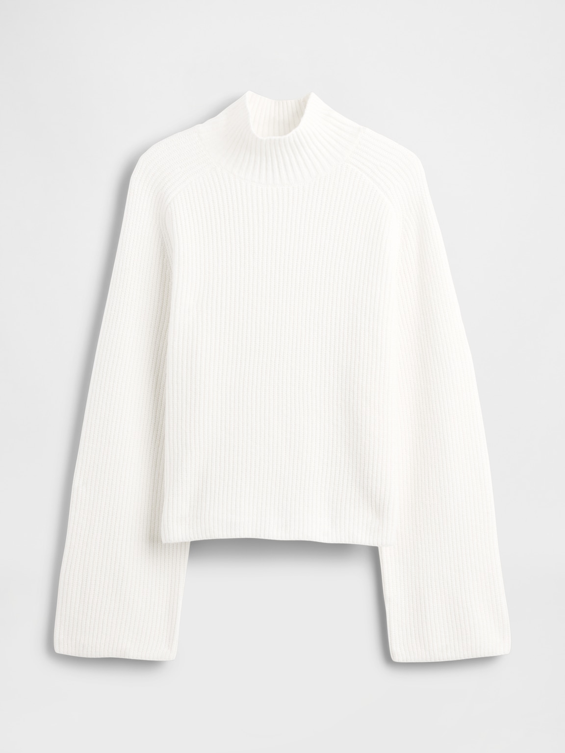 CashSoft Shaker-Stitch Turtleneck Sweater