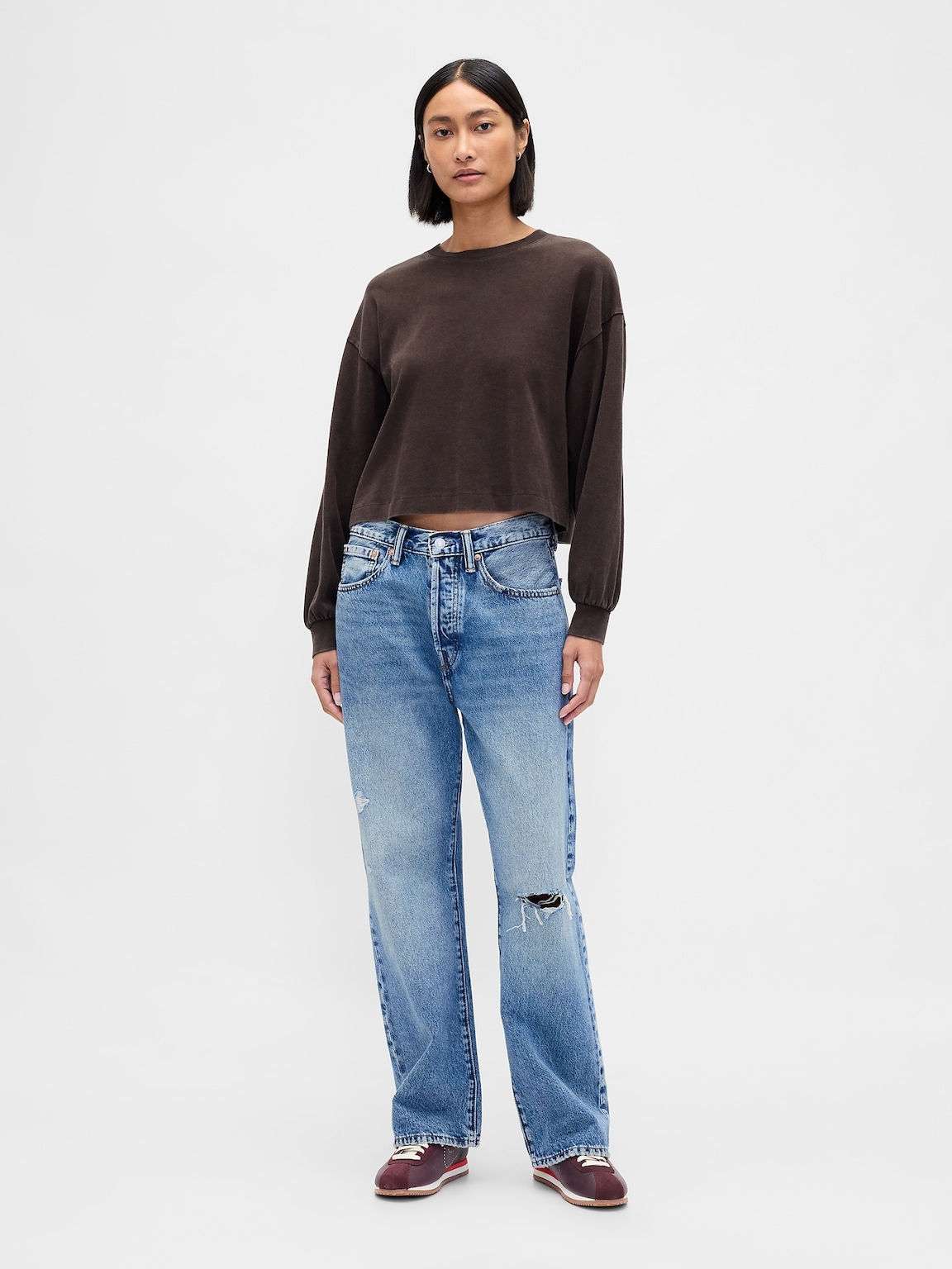 Organic Cotton VintageSoft Crop Sweatshirt