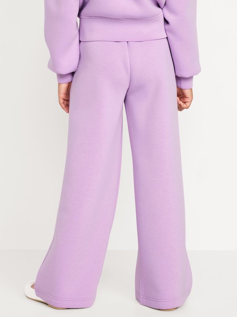 High-Waisted Bounce Fleece Wide-Leg Sweatpants for Girls