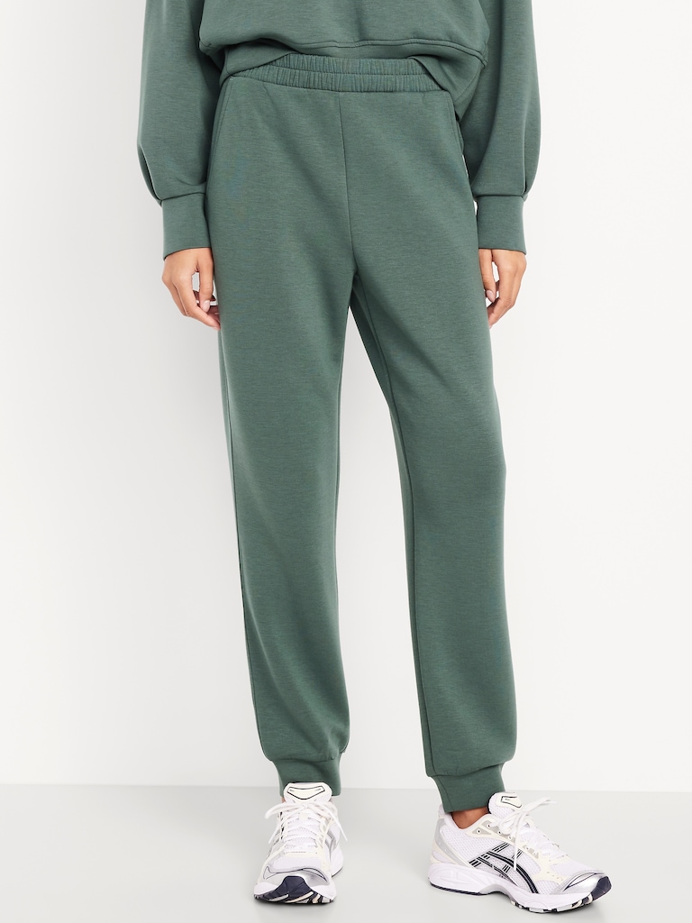 High-Waisted Bounce Fleece Jogger Sweatpants