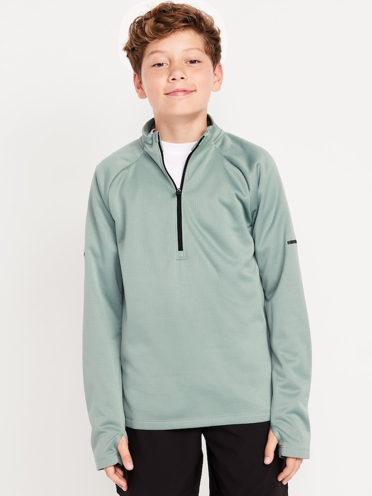 Go-Dry Quarter-Zip Soccer Pullover for Boys