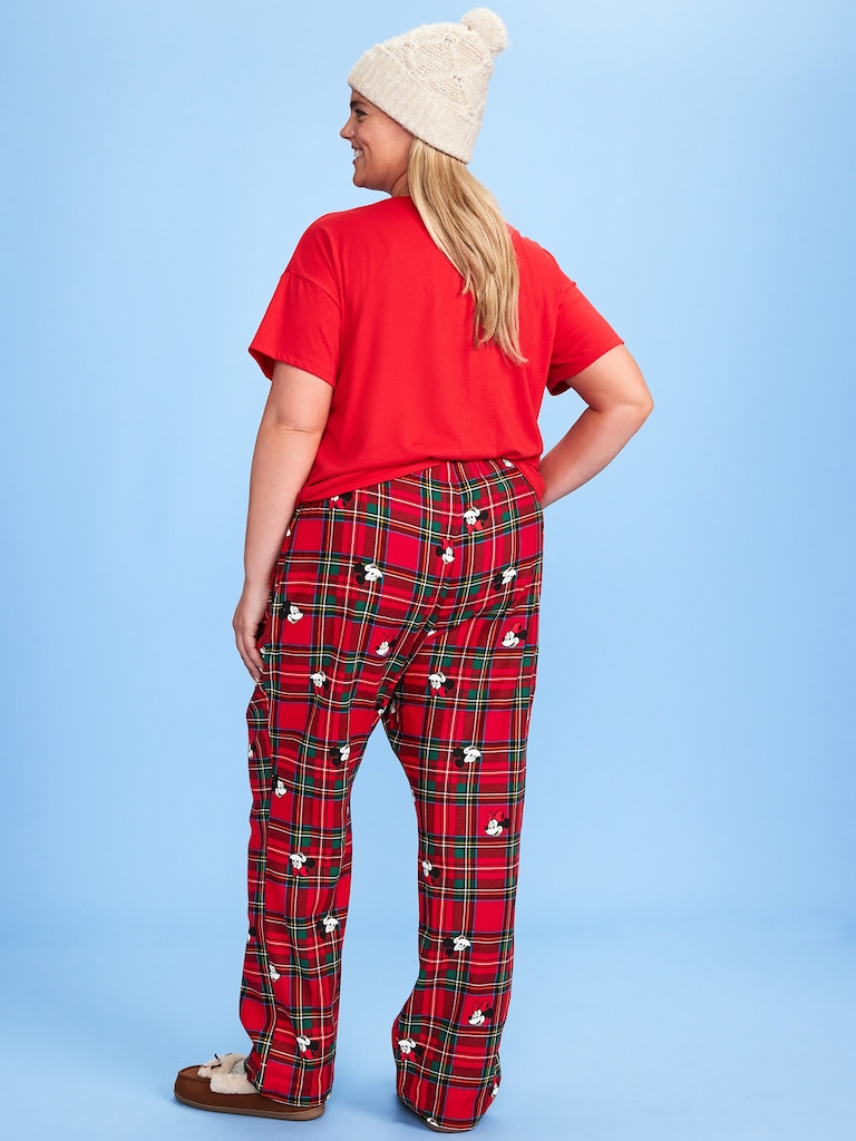 Old Navy x Disney Mid-Rise Printed Flannel Pajama Pants for Women