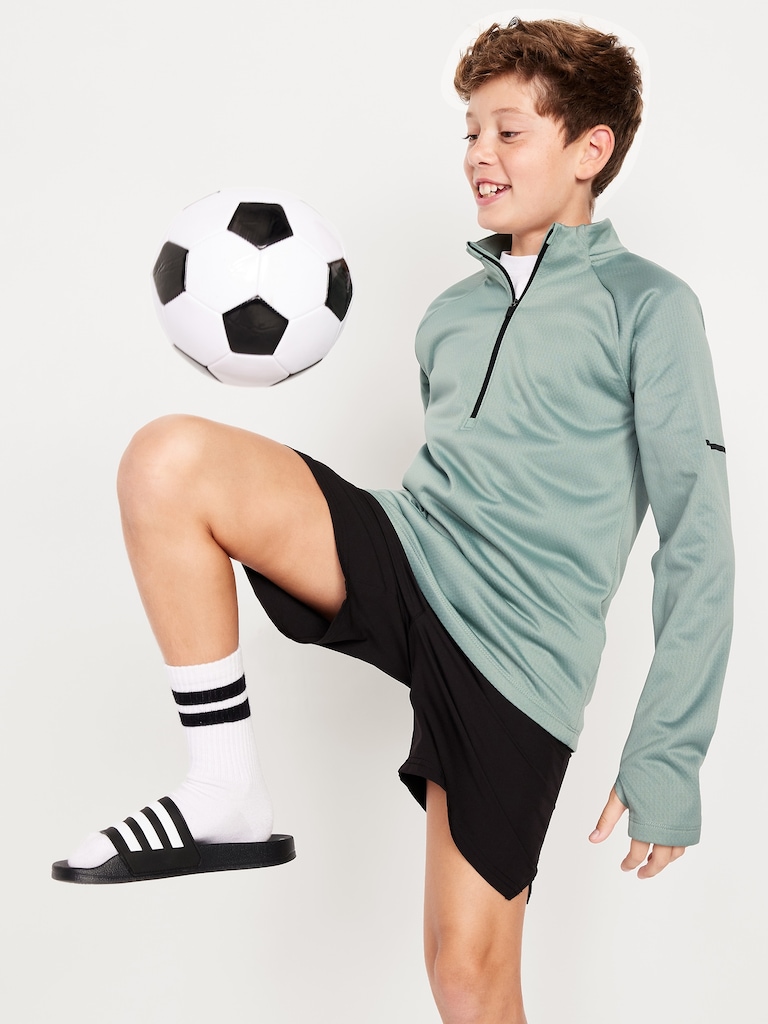 Go-Dry Quarter-Zip Soccer Pullover for Boys
