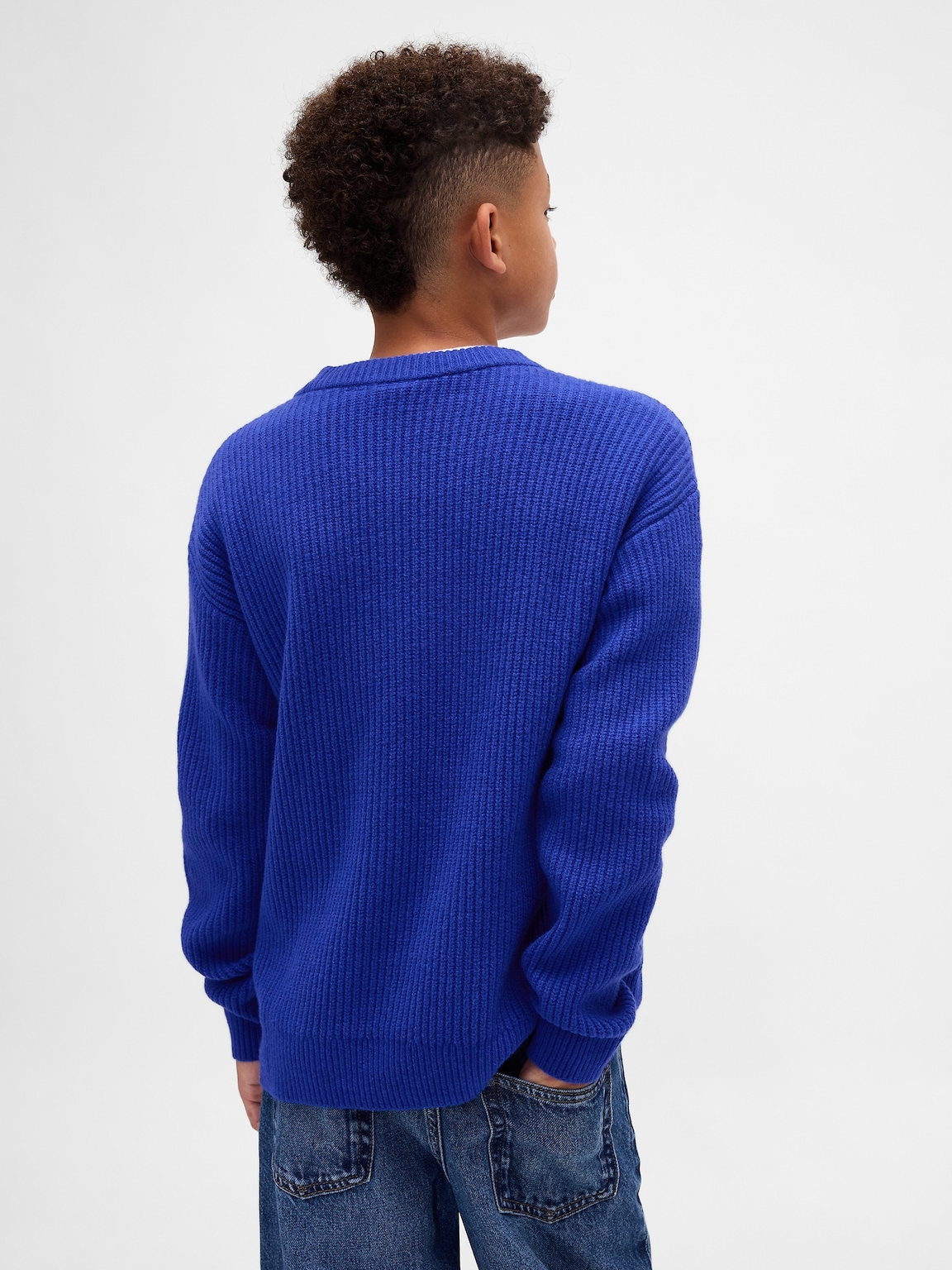 Kids CashSoft Relaxed Crewneck Sweater