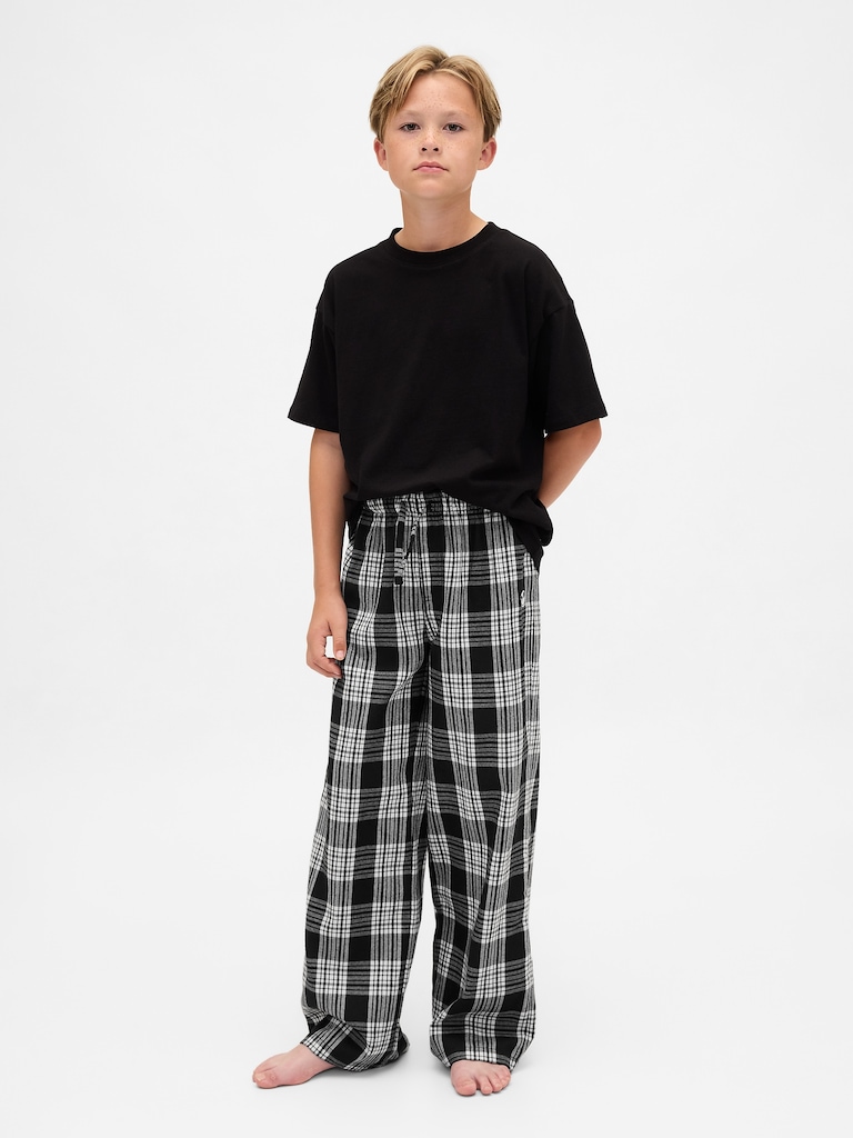 Gap × Disney Tim Burton’s The Nightmare Before Christmas Kids Skull Flannel PJ Pants