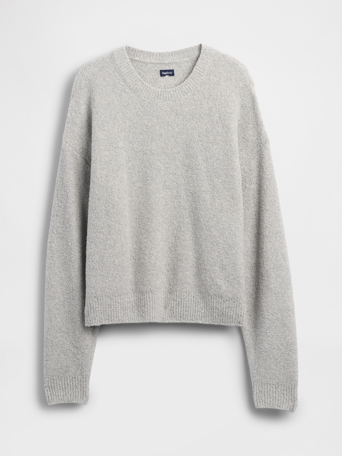 CashSoft Boucle Relaxed Crewneck Top