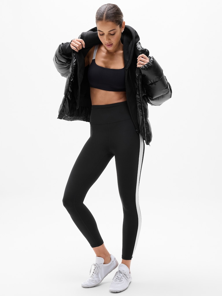 Elation Ultra High Rise Shine Sport Stripe 7/8 Legging