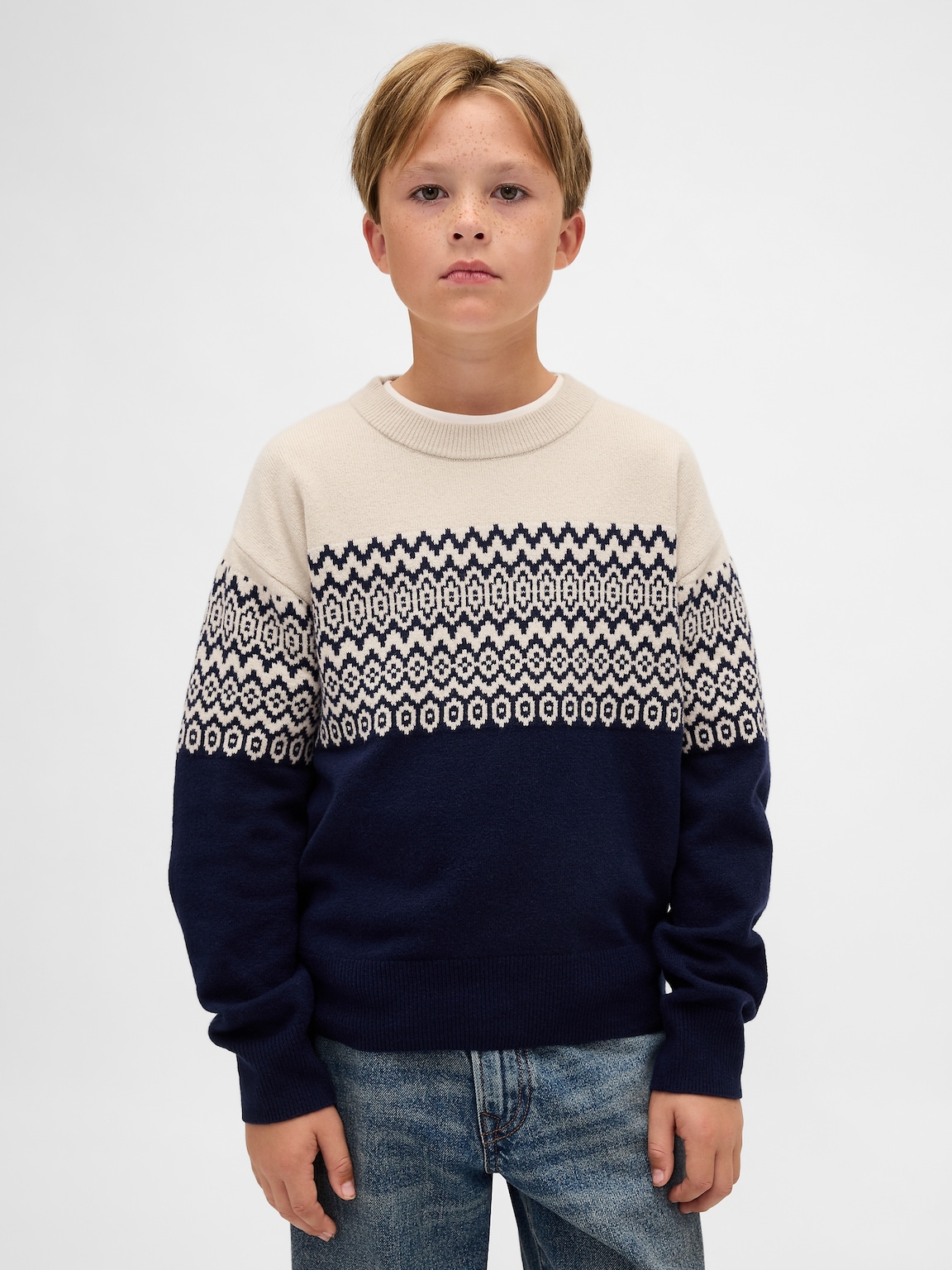 Kids CashSoft Relaxed Crewneck Sweater
