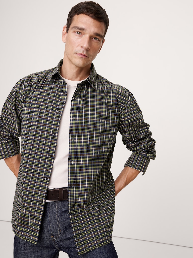 Relaxed-Fit Washed Cotton Poplin Shirt