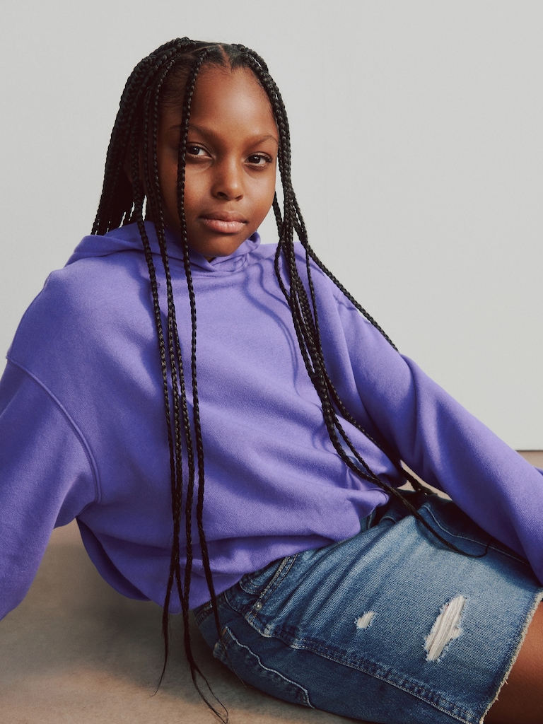 Kids VintageSoft Oversized Bubble Hoodie