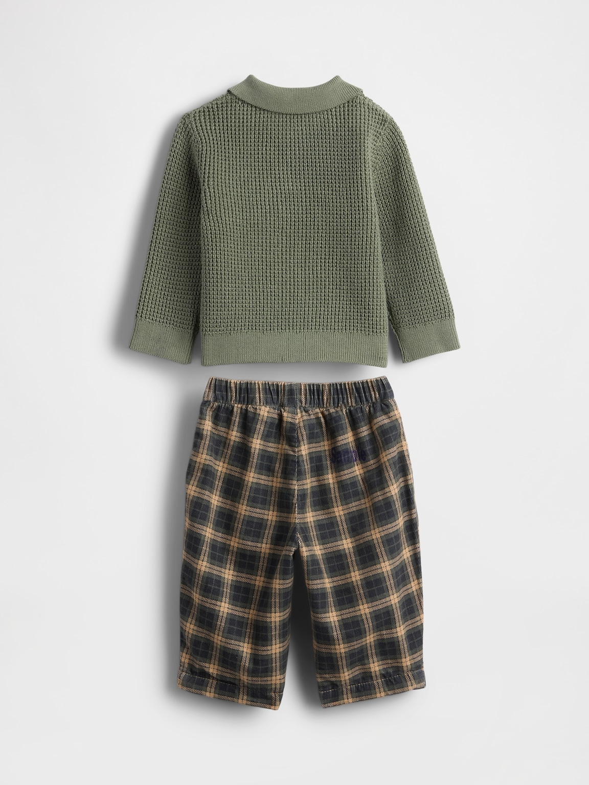 Baby Waffle Polo Outfit Set