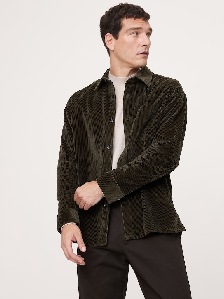 Relaxed-Fit Corduroy Overshirt