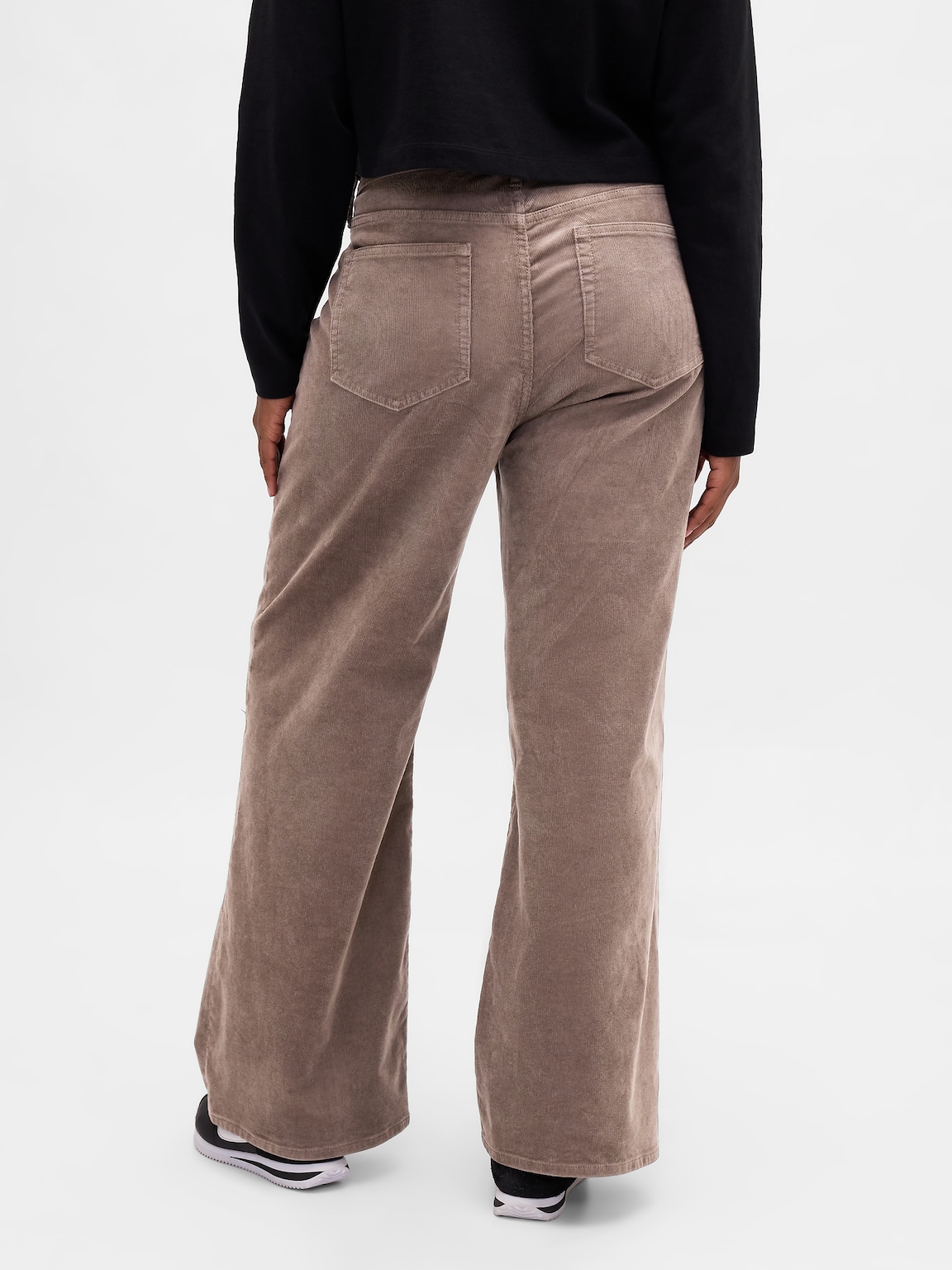 High Rise Stride Corduroy Wide-Leg Pants