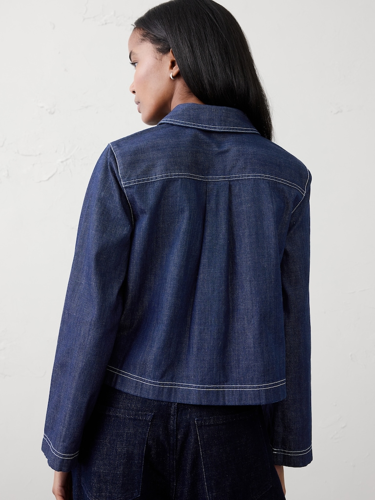 Chambray Popover Top