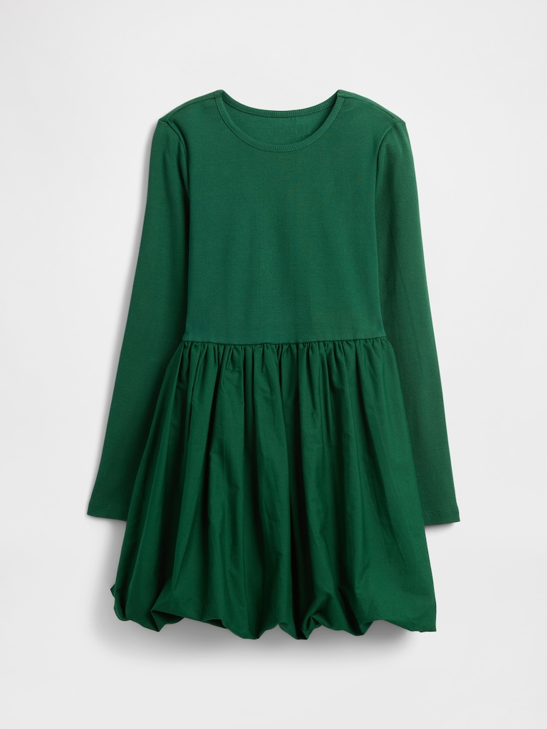 Kids Puff Sleeve Bubble Dress