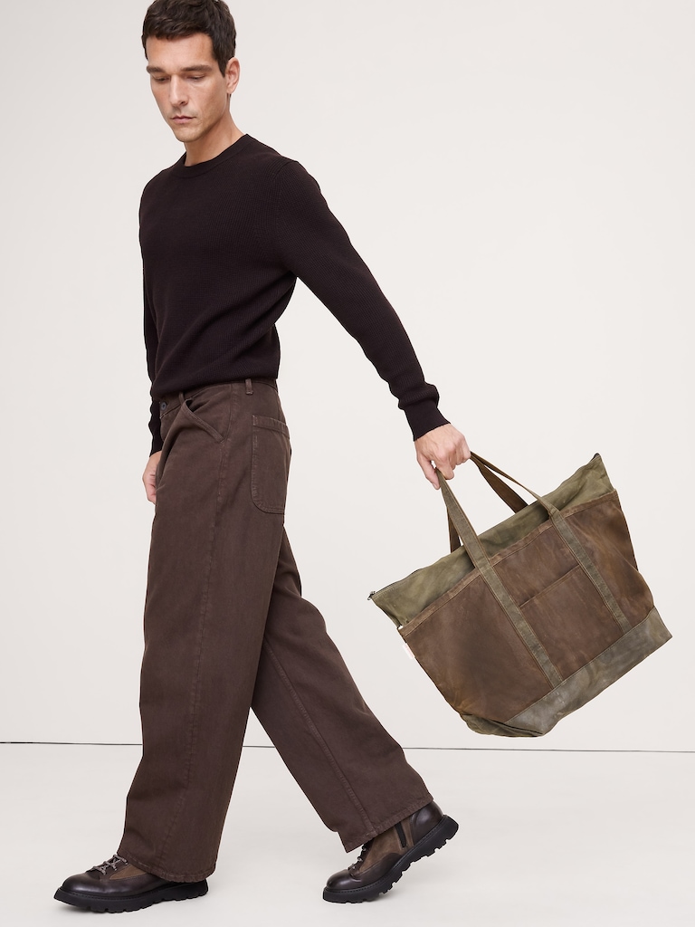 Waxed Canvas Tote by CB Station