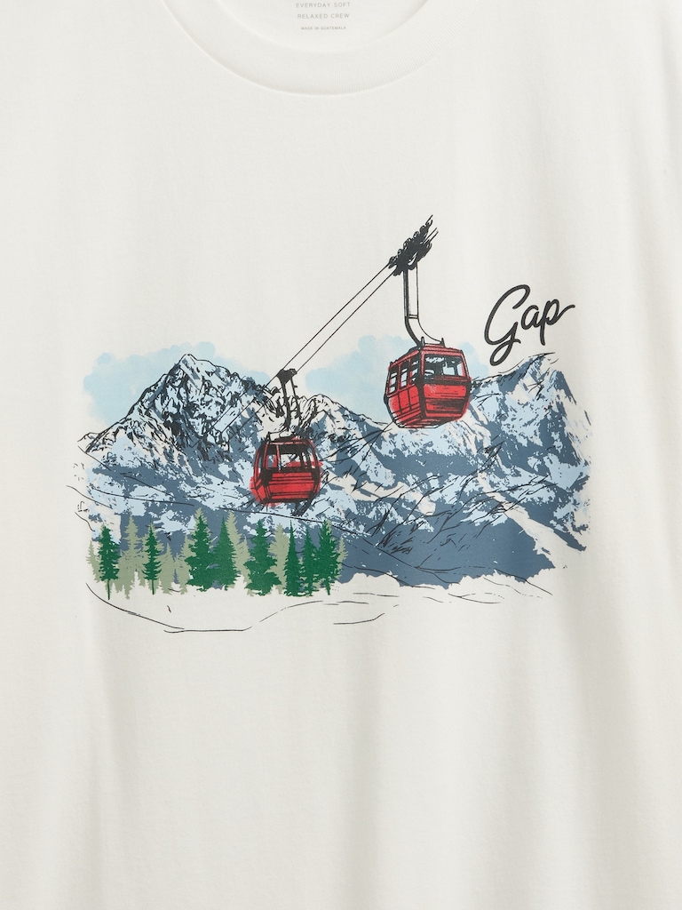 Relaxed Gap Graphic T-Shirt