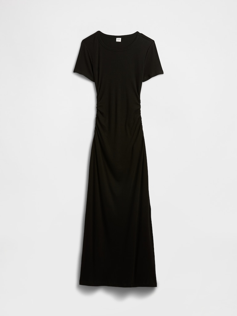 Ribbed T-Shirt Maxi Dress