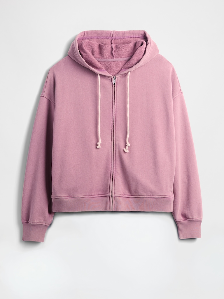 Heavyweight French Terry Oversized Zip Hoodie