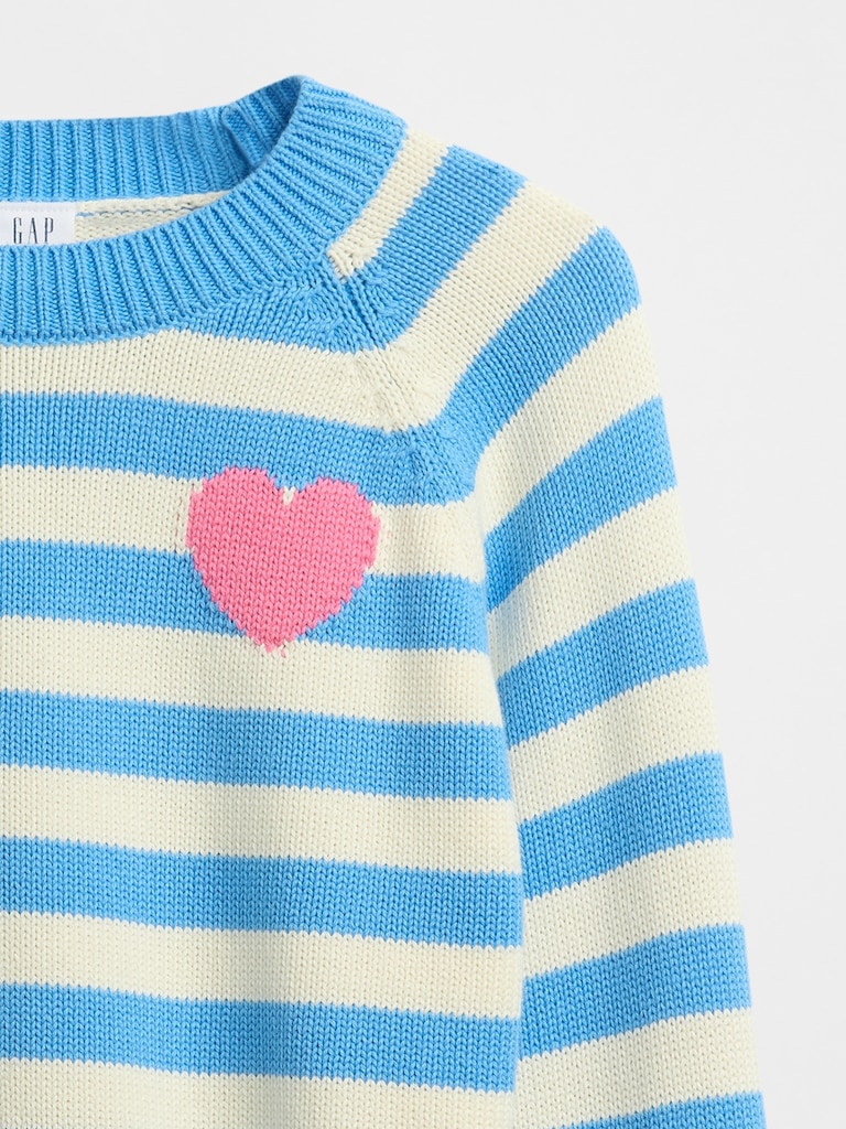 Kids Relaxed Graphic Crewneck Sweater