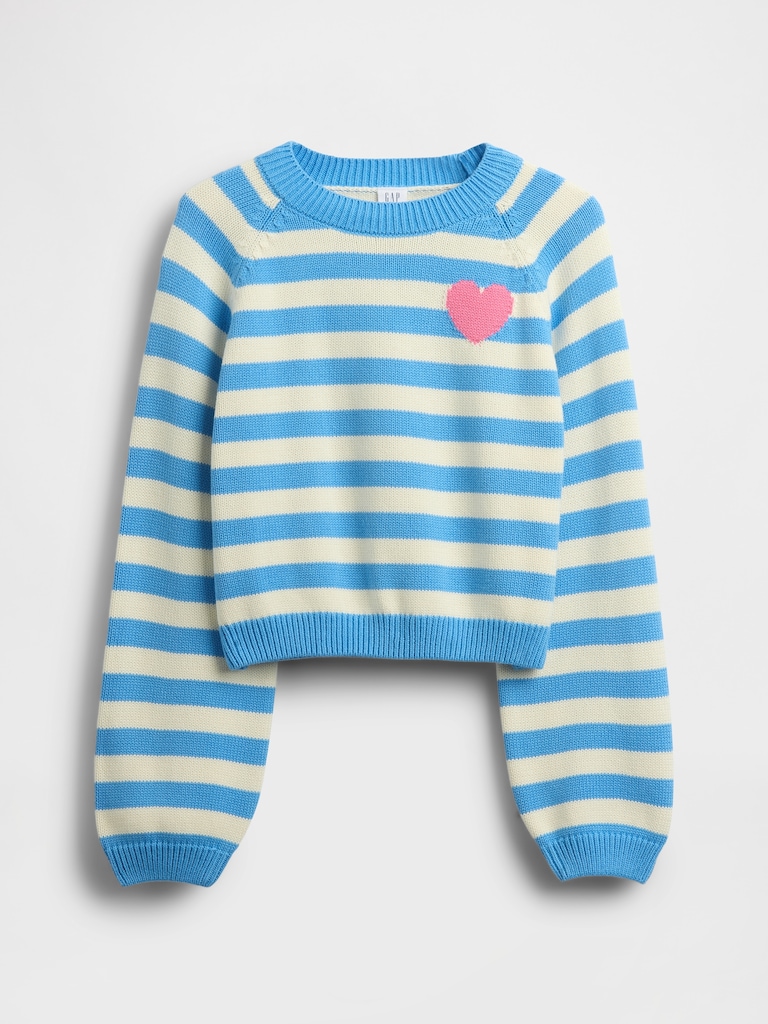 Kids Relaxed Graphic Crewneck Sweater