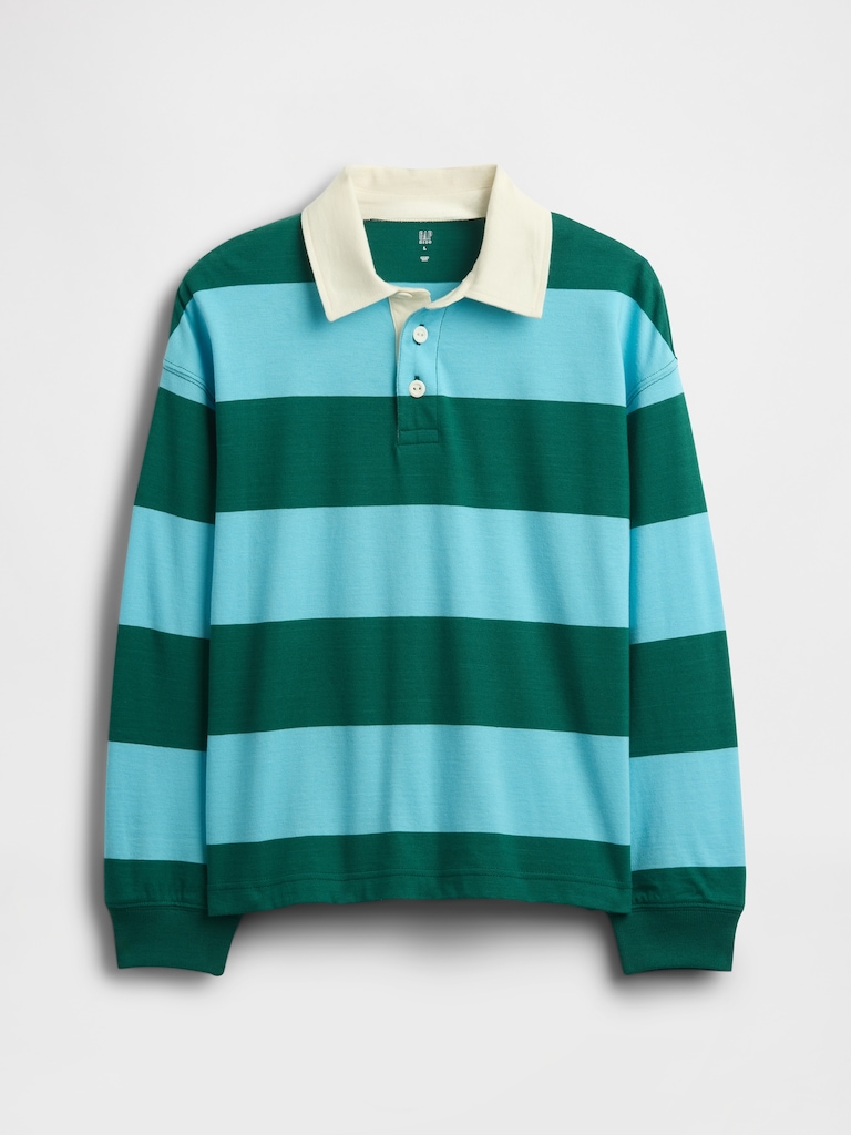 Kids Rugby Stripe Polo Shirt