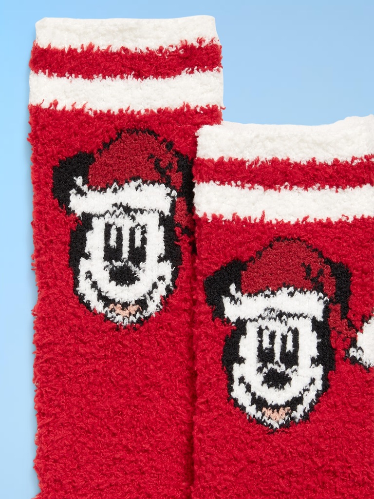 Old Navy x Disney Holiday-Graphic Cozy Socks for Women