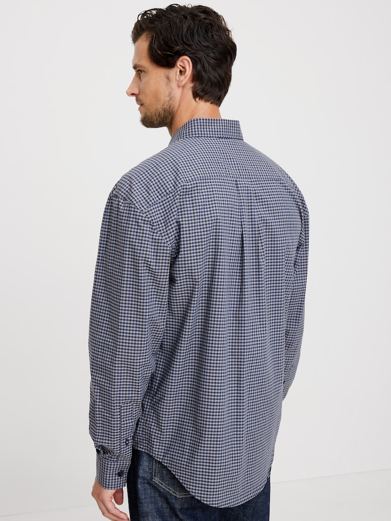 Relaxed-Fit Washed Cotton Poplin Shirt