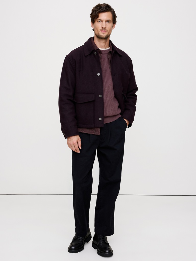 Italian Merino-Cashmere Waffle-Knit Sweater