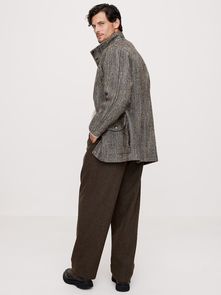 Herringbone Tweed Parka