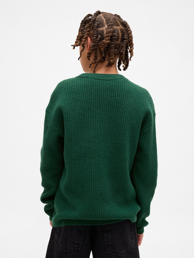 Kids CashSoft Relaxed Crewneck Sweater