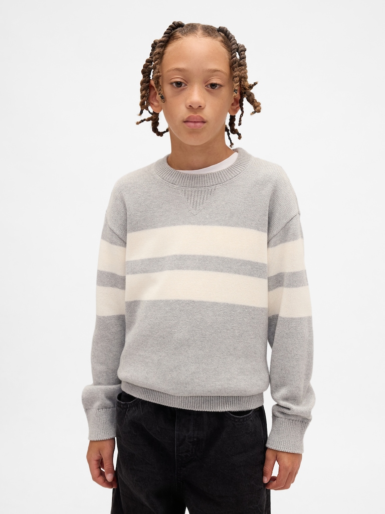 Kids Relaxed Crewneck Sweater