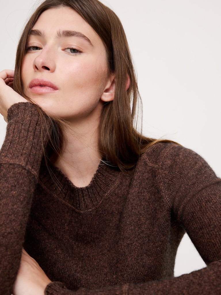 The Fireside Sweater in Merino-Cotton
