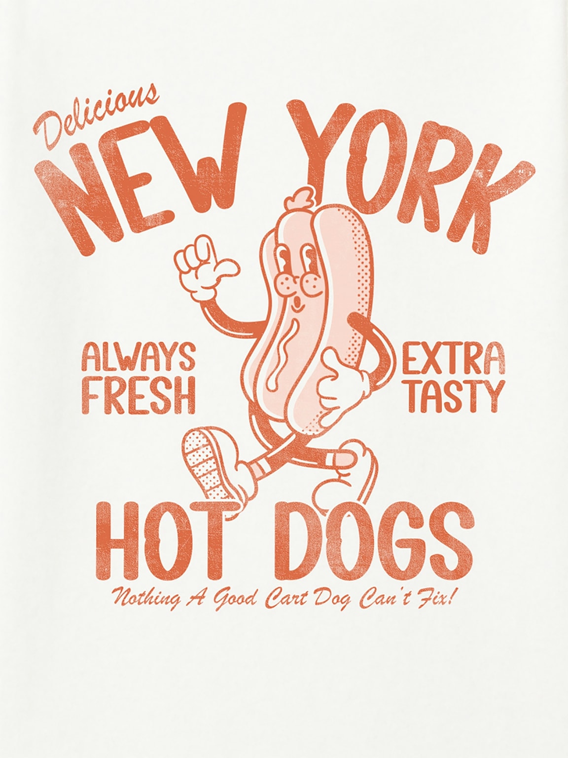 New York Distressed Graphic T-Shirt