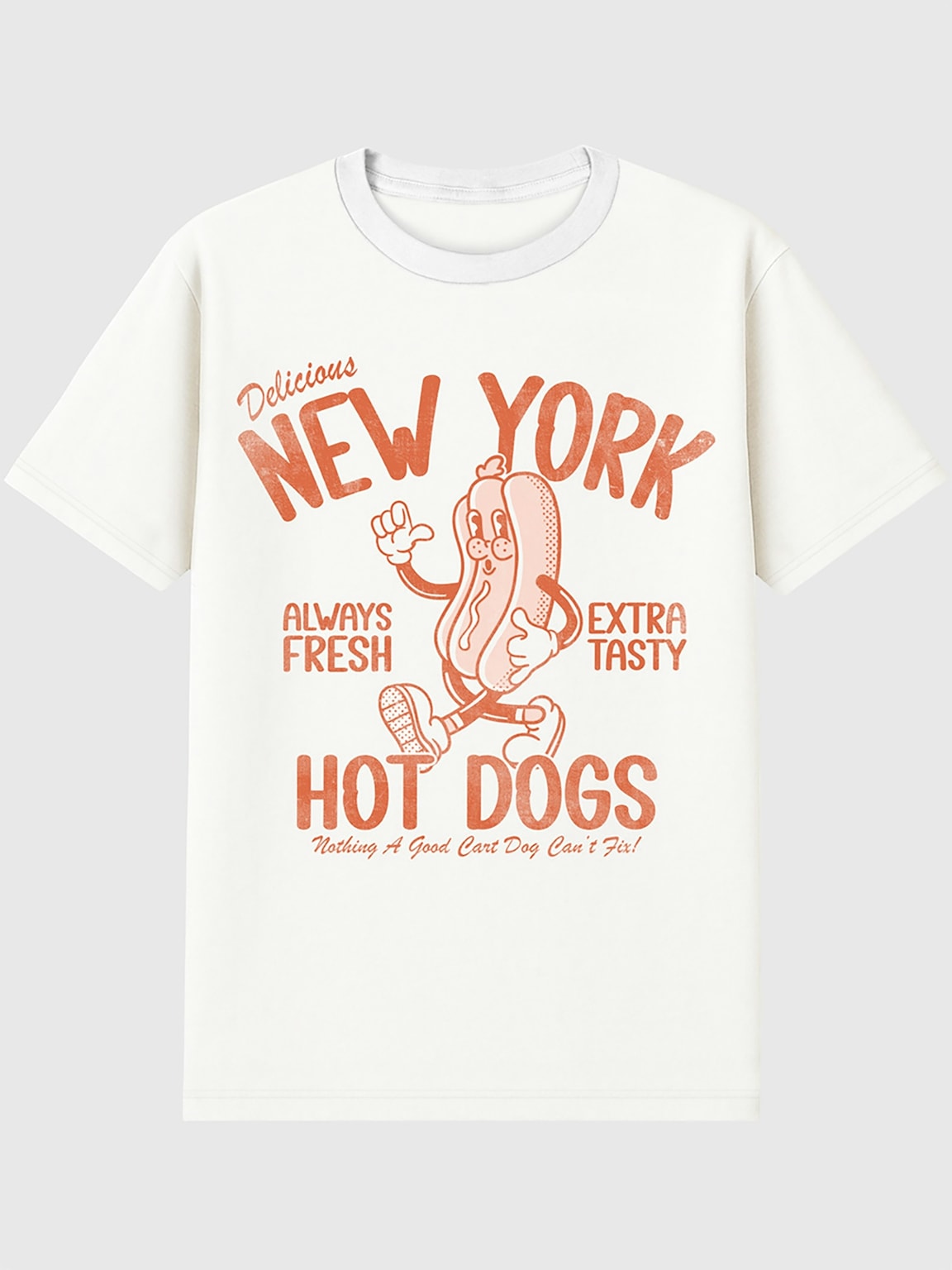 New York Distressed Graphic T-Shirt