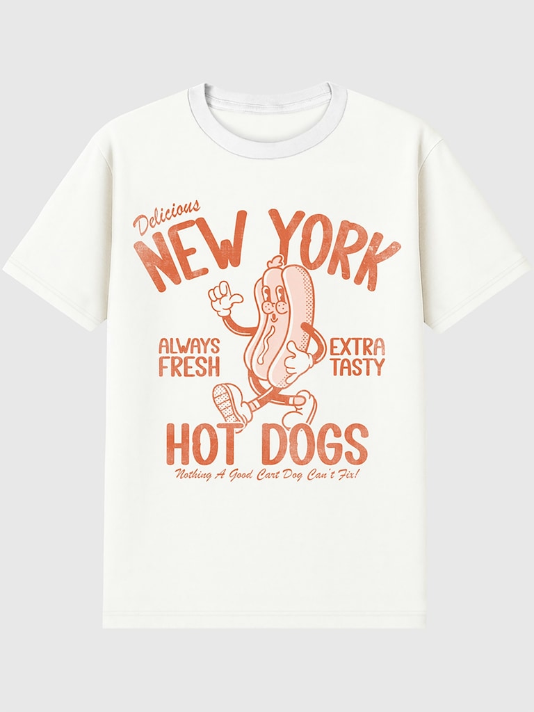 New York Distressed Graphic T-Shirt