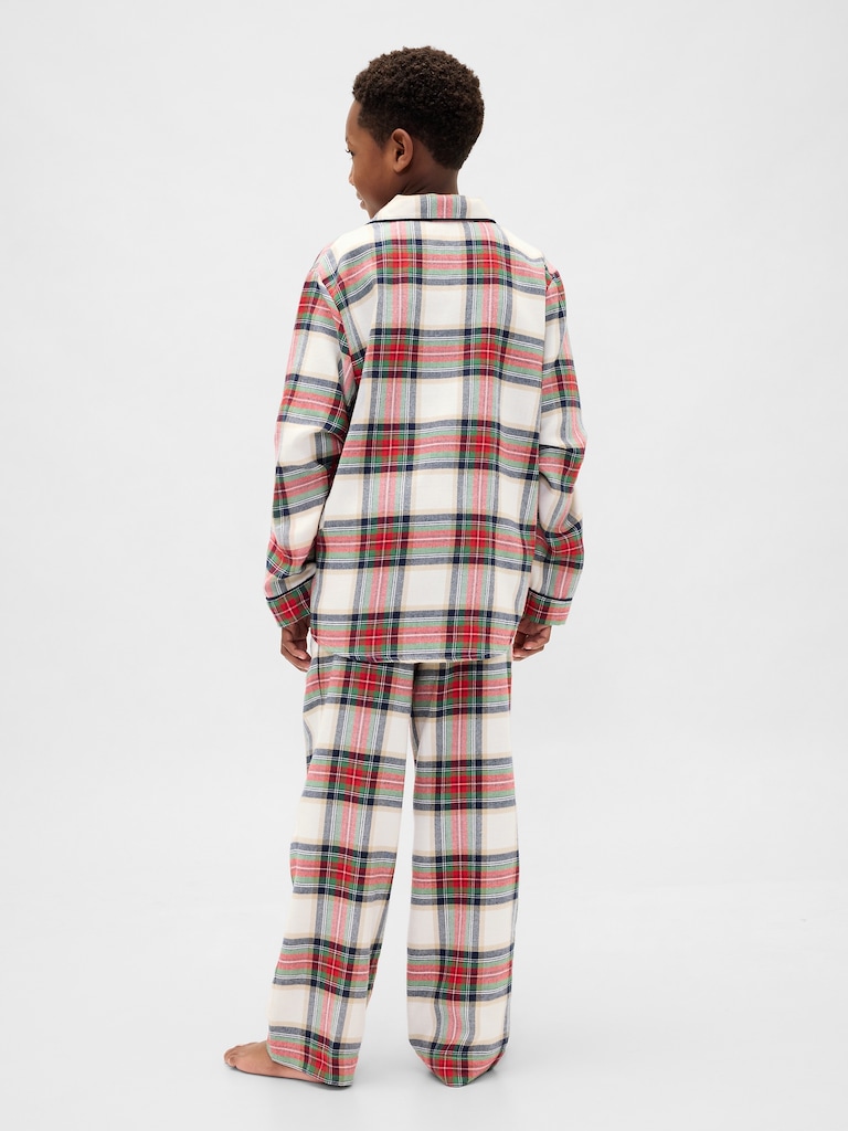 Kids Recycled Flannel PJ Set