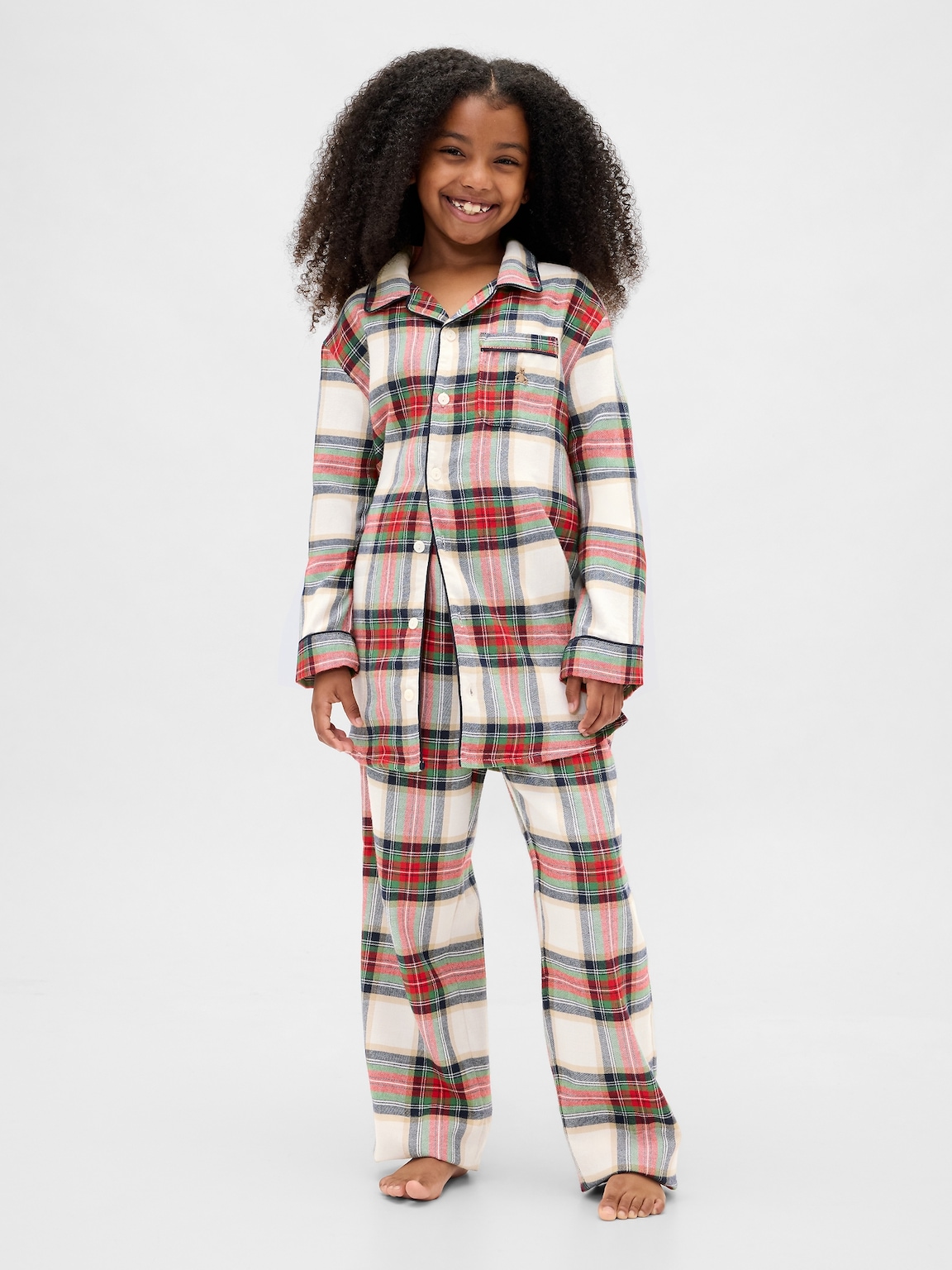 Kids Recycled Flannel PJ Set