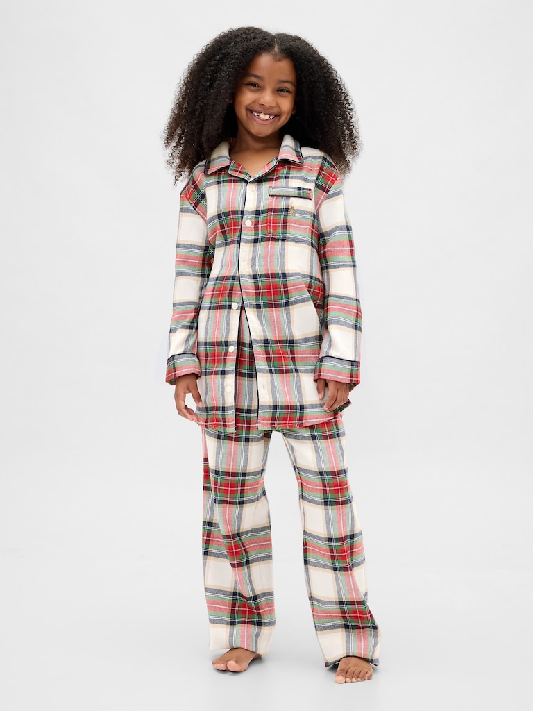 Kids Recycled Flannel PJ Set