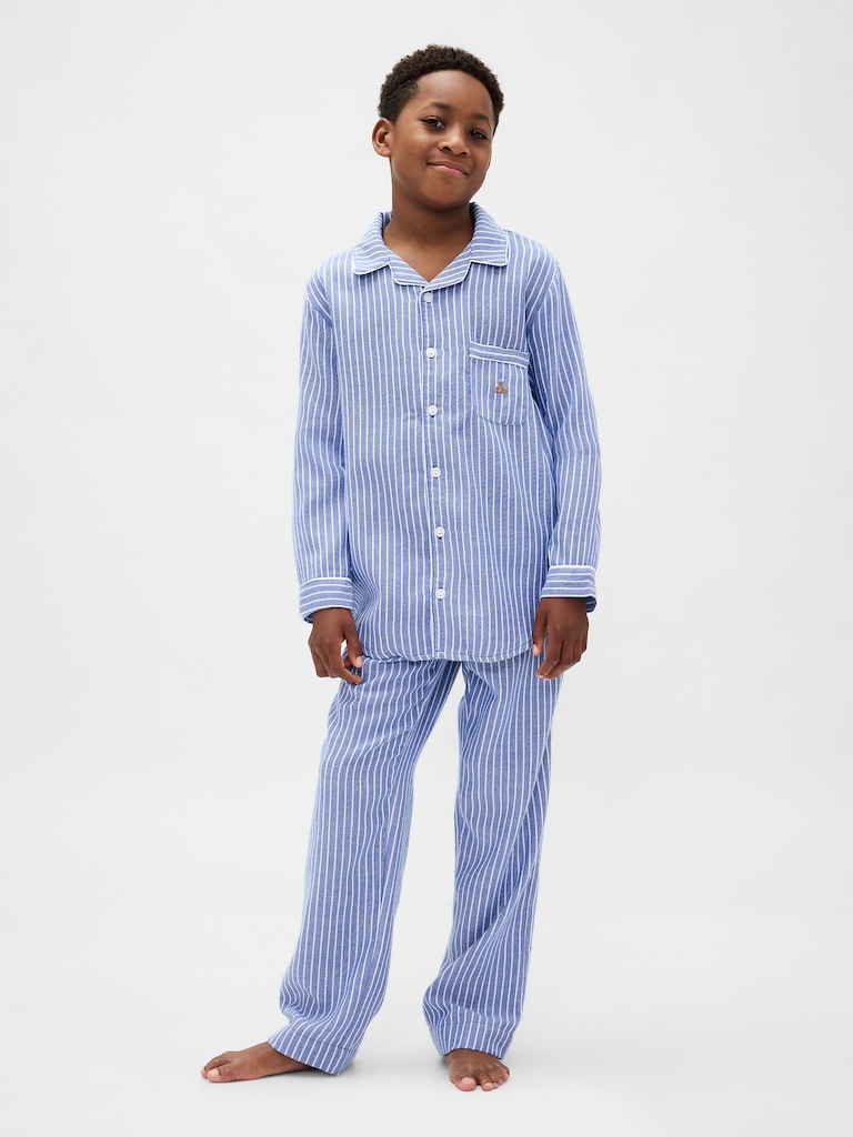 Kids Recycled Flannel PJ Set