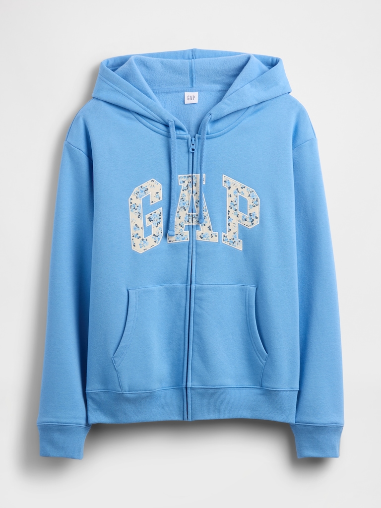 Relaxed Gap Logo Zip Hoodie