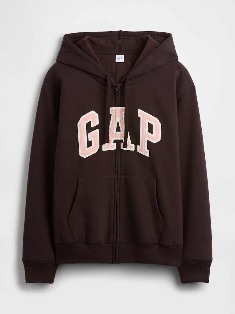 Relaxed Gap Logo Zip Hoodie
