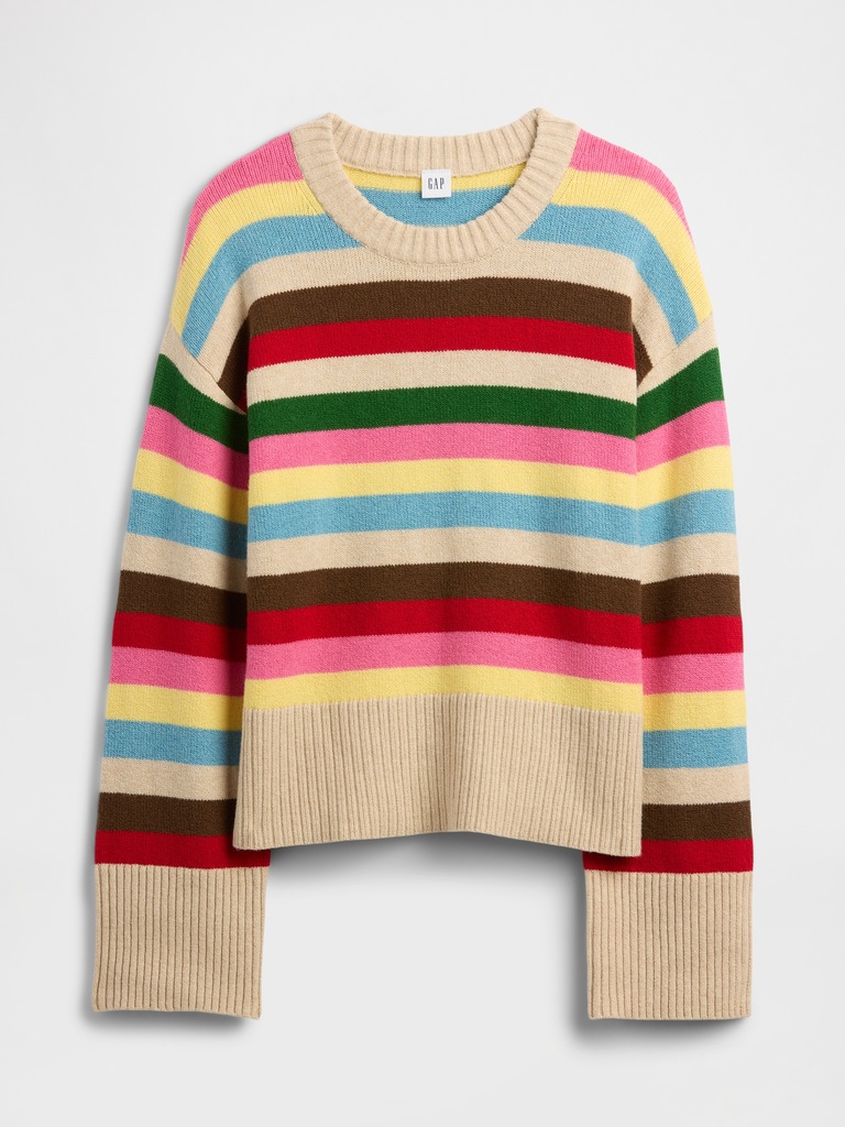 CashSoft Relaxed Crewneck Tunic Sweater