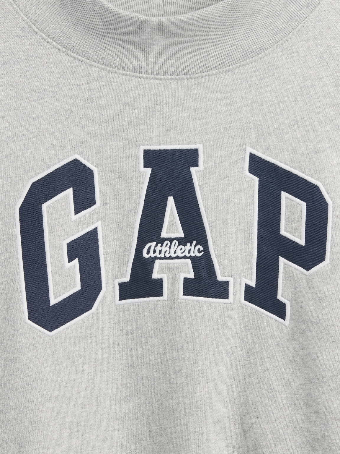 Heavyweight French Terry Oversized Mockneck Logo Sweatshirt