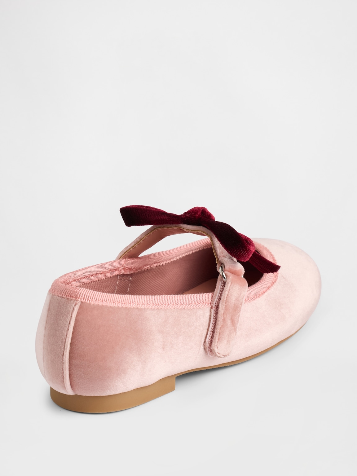 Toddler Velvet Bow Mary Jane Flats